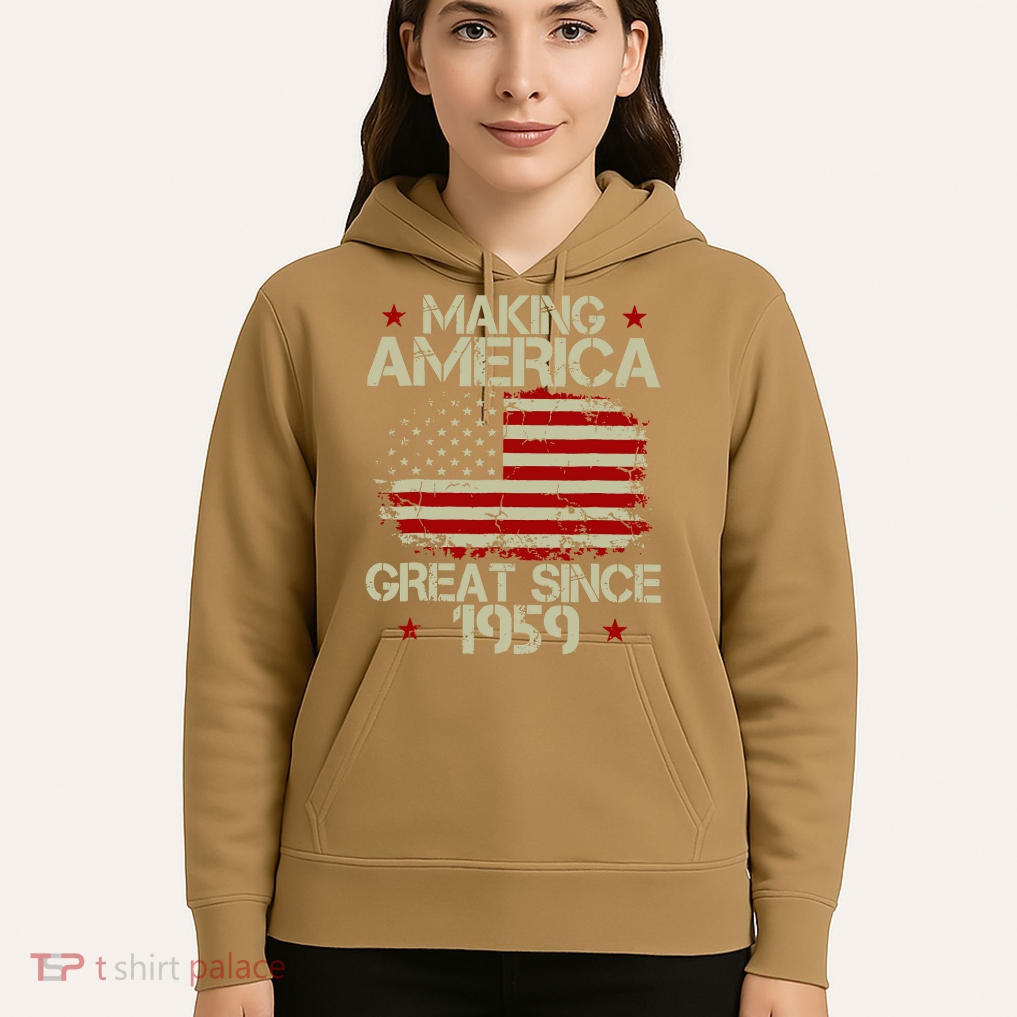 60th Birthday Gifts Making America Great Since 1959 Hoodie