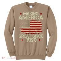 60th Birthday Gifts Making America Great Since 1959 Sweatshirt thumb 0