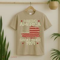 60th Birthday Gifts Making America Great Since 1959 T-Shirt thumb 2