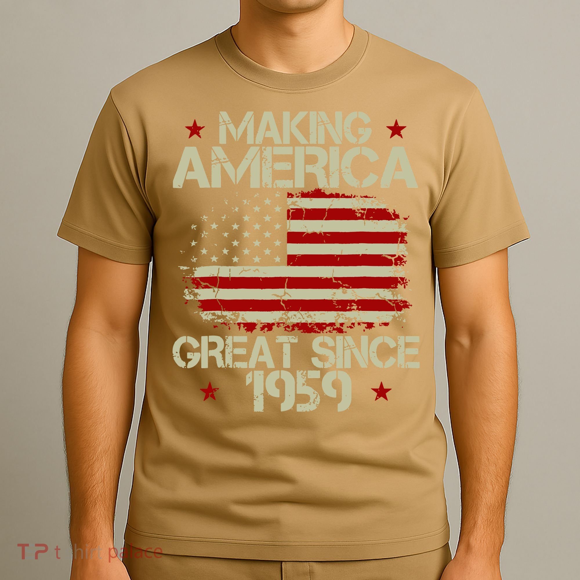 60th Birthday Gifts Making America Great Since 1959 T-Shirt