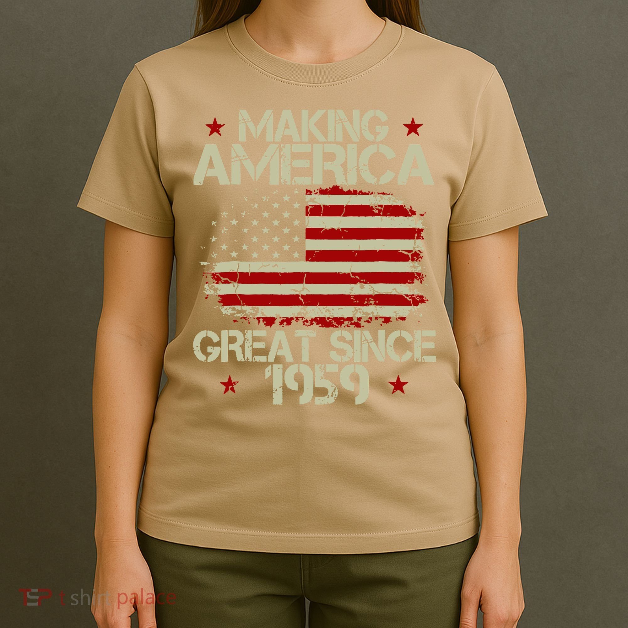 60th Birthday Gifts Making America Great Since 1959 T-Shirt