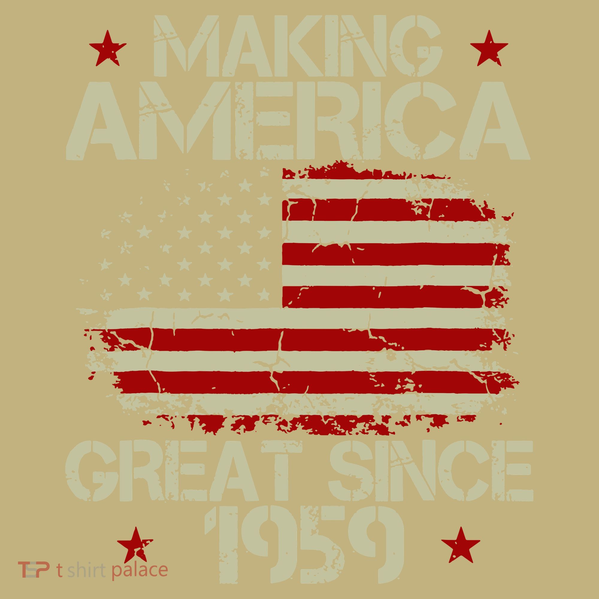60th Birthday Gifts Making America Great Since 1959 T-Shirt