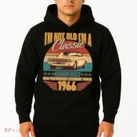 60th Birthday I'm Not Old I'm A Classic Custom Built Car 1966 Hoodie thumb 2