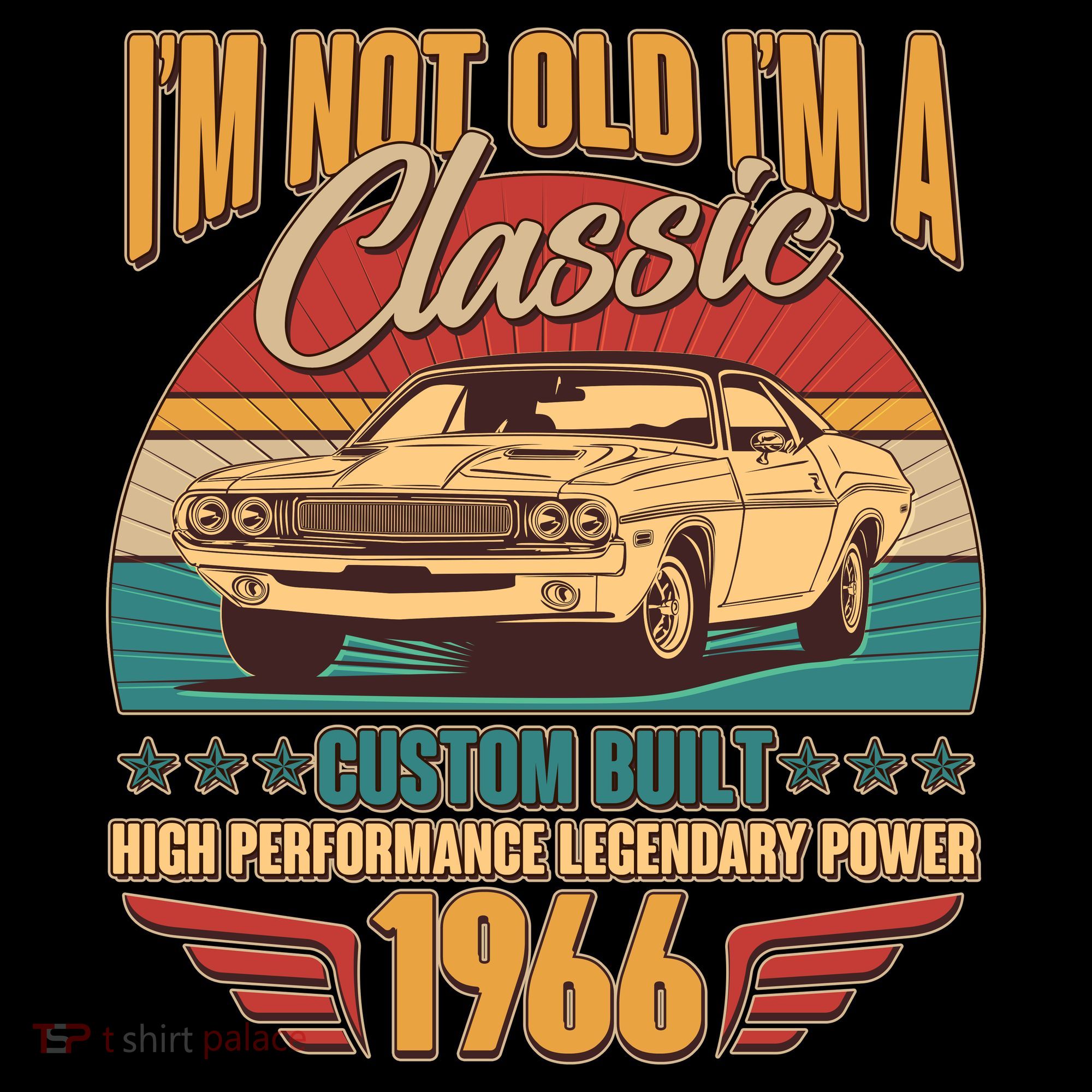 60th Birthday I'm Not Old I'm A Classic Custom Built Car 1966 Coffee Mug