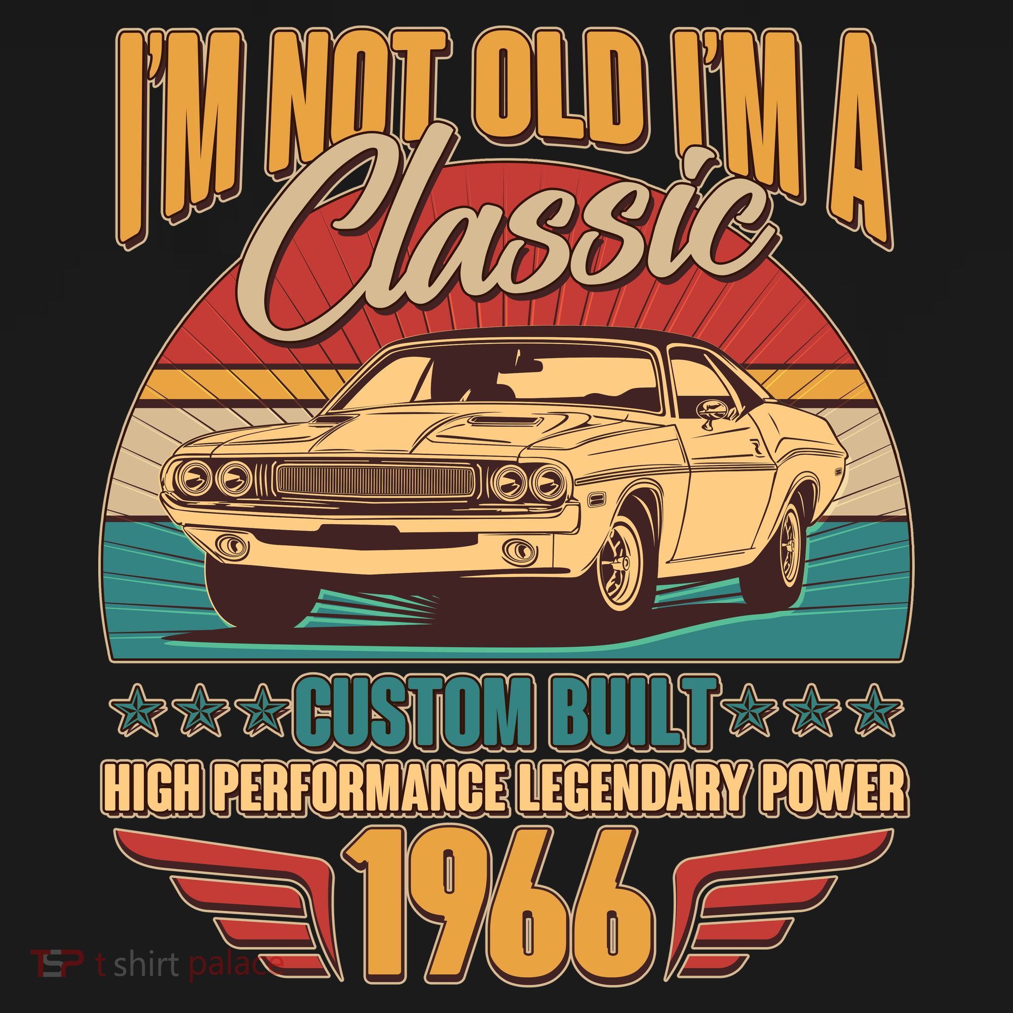 60th Birthday I'm Not Old I'm A Classic Custom Built Car 1966 Women's Tank Top