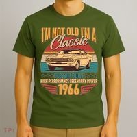 60th Birthday I'm Not Old I'm A Classic Custom Built Car 1966 T-Shirt thumb 3