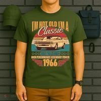 60th Birthday I'm Not Old I'm A Classic Custom Built Car 1966 T-Shirt thumb 6