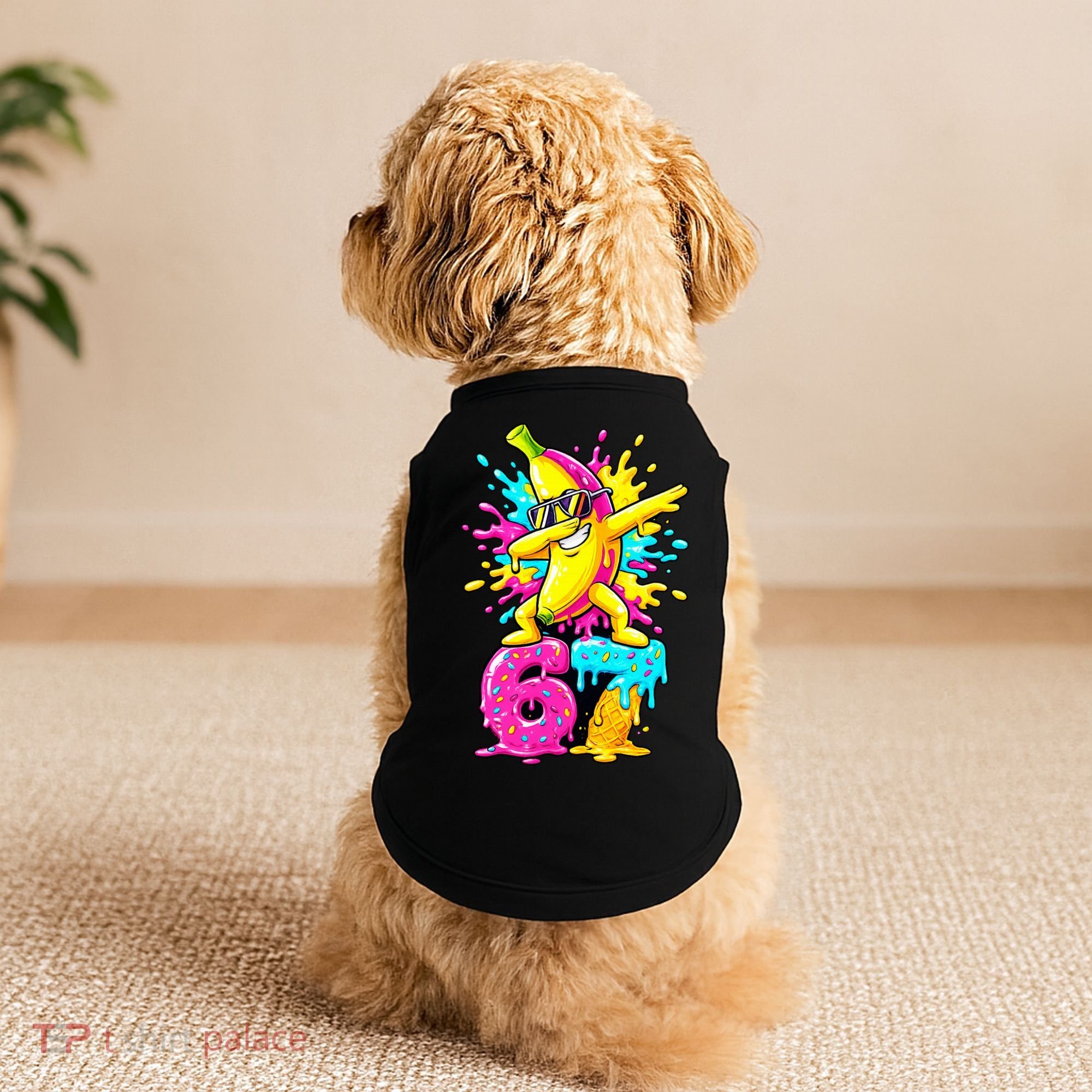 67 Baseball Ice Cream Six Seven Banana Doggie Tank