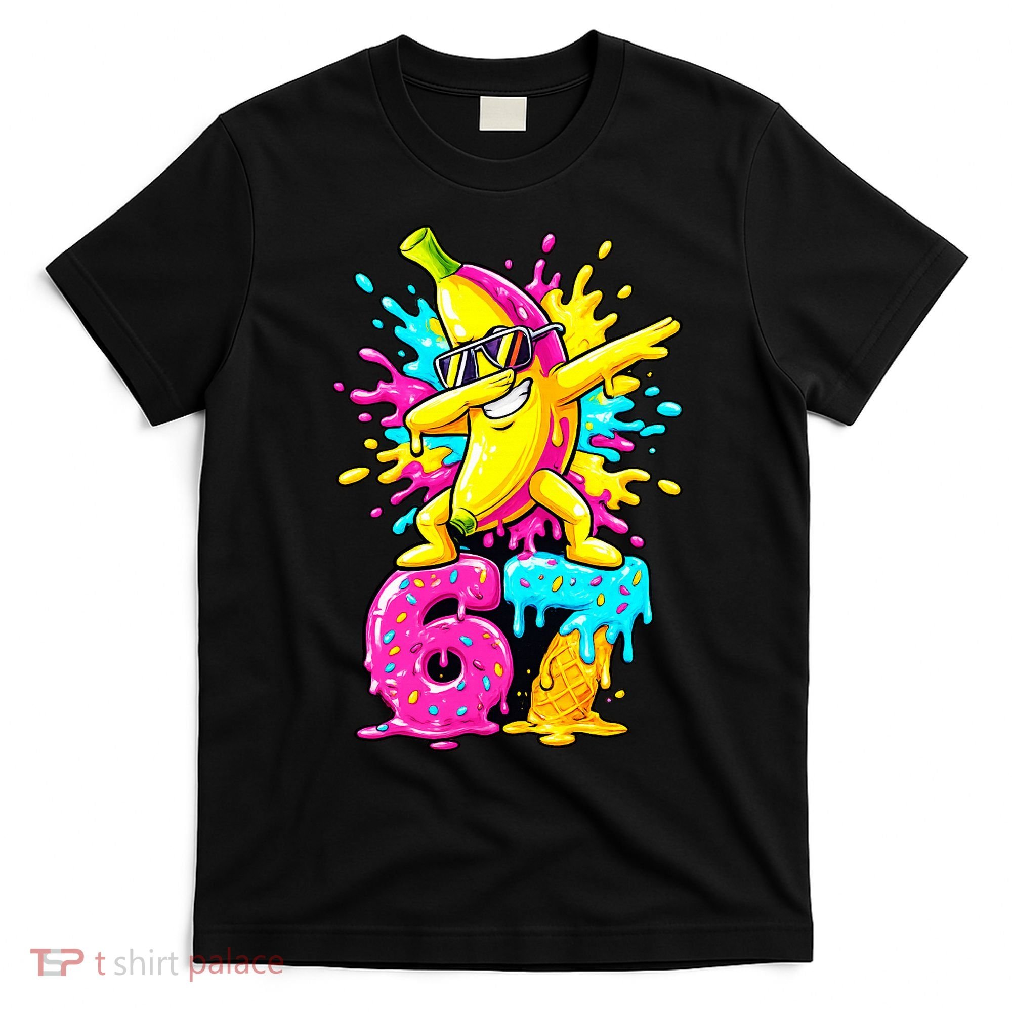 67 Baseball Ice Cream Six Seven Banana T-Shirt