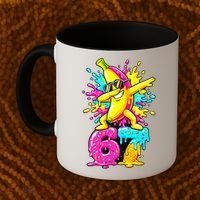 67 Baseball Ice Cream Six Seven Banana Coffee Mug thumb 2
