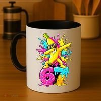 67 Baseball Ice Cream Six Seven Banana Coffee Mug thumb 4