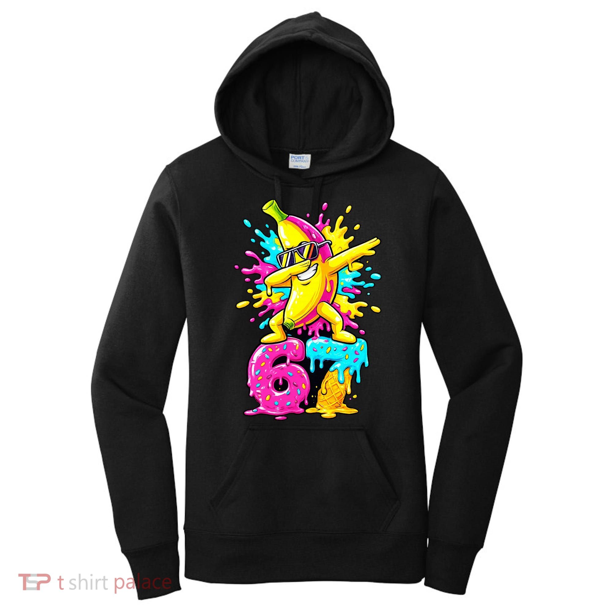 67 Baseball Ice Cream Six Seven Banana Women's Hoodie