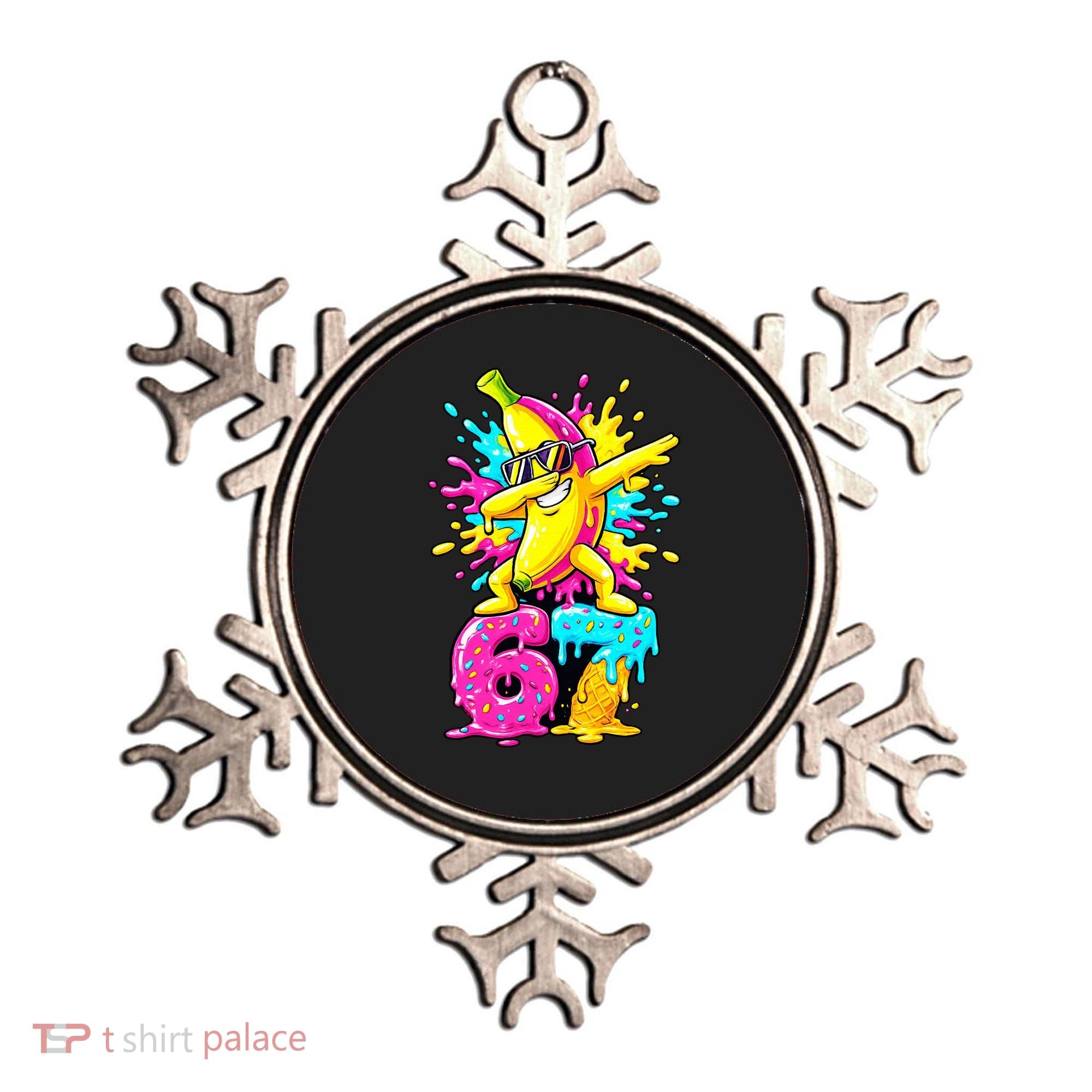 67 Baseball Ice Cream Six Seven Banana Ornament