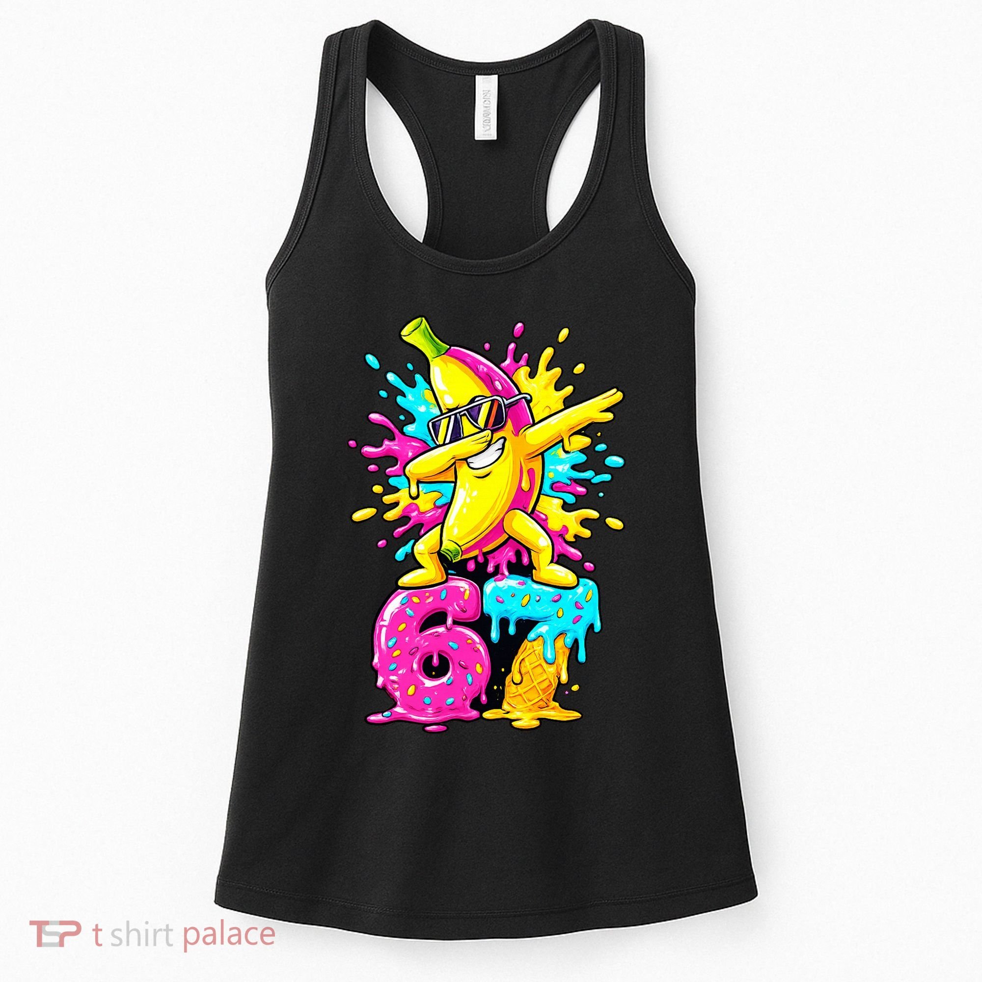 67 Baseball Ice Cream Six Seven Banana Women's Tank Top