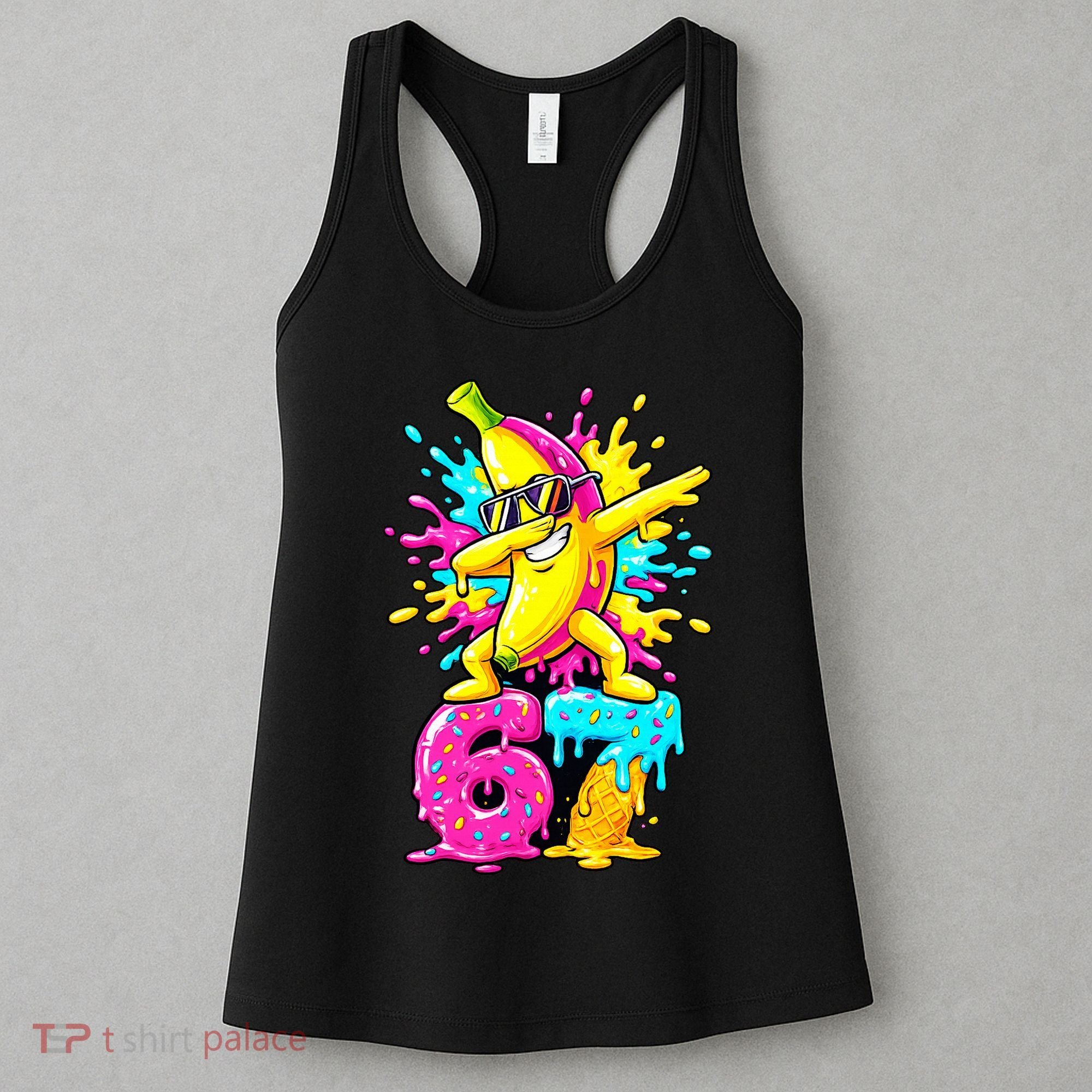 67 Baseball Ice Cream Six Seven Banana Women's Tank Top