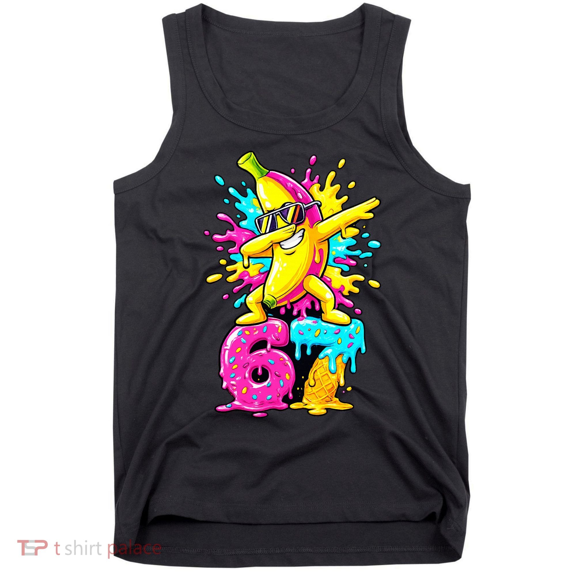 67 Baseball Ice Cream Six Seven Banana Tank Top