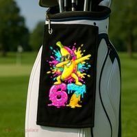 67 Baseball Ice Cream Six Seven Banana Golf Towel thumb 2