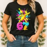67 Baseball Ice Cream Six Seven Banana Women's T-Shirt thumb 2