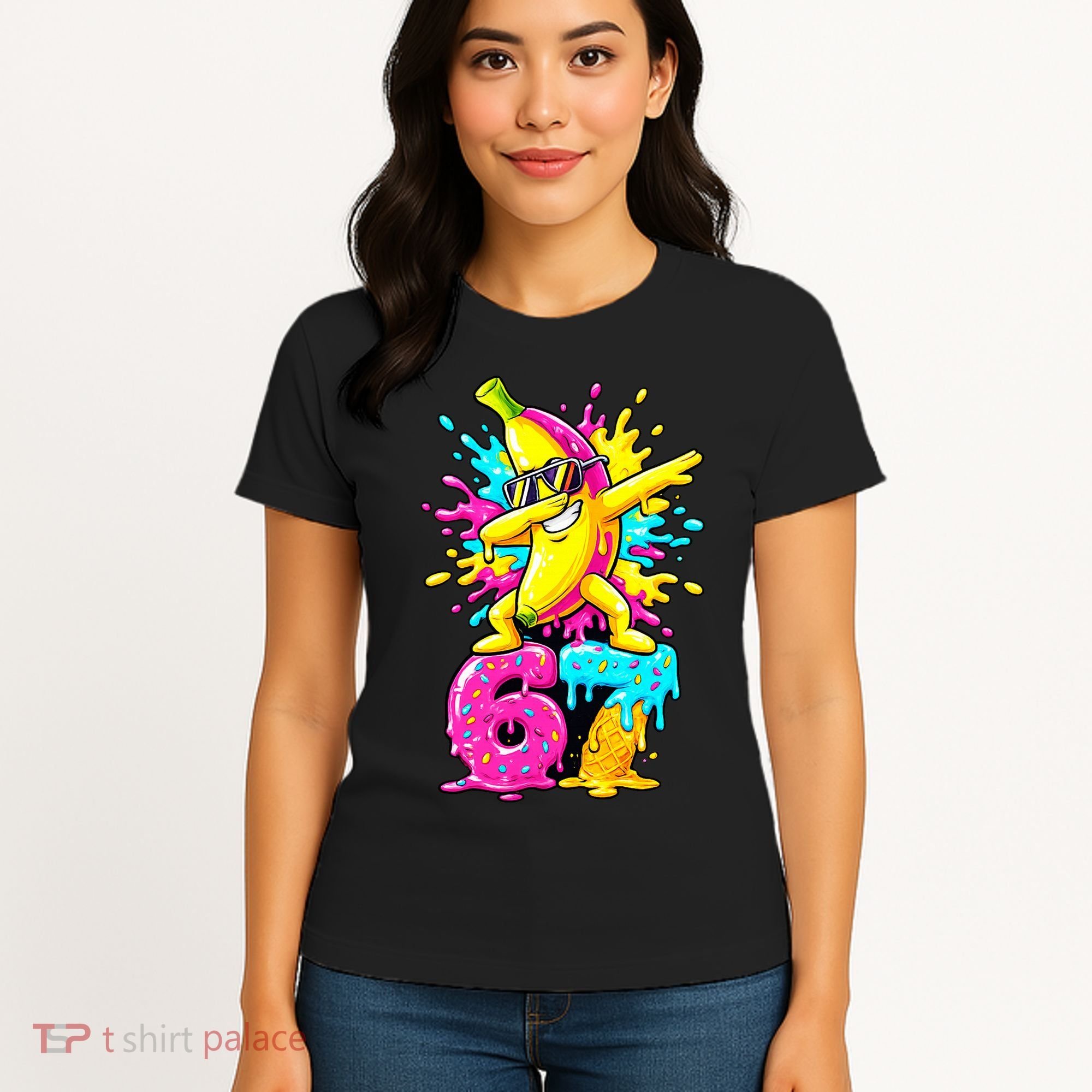 67 Baseball Ice Cream Six Seven Banana Women's T-Shirt