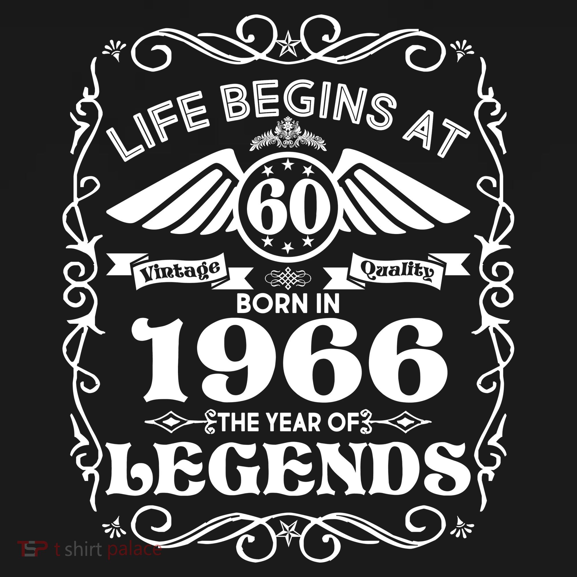 60th Birthday Life Begins At 60 Born In 1966 The Year Of Legends Women's Tank Top
