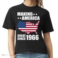 60th Birthday Making American Great Since 1966 Comfort Colors Boxy T-Shirt thumb 0