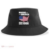 60th Birthday Making American Great Since 1966 Sustainable Bucket Hat thumb 0
