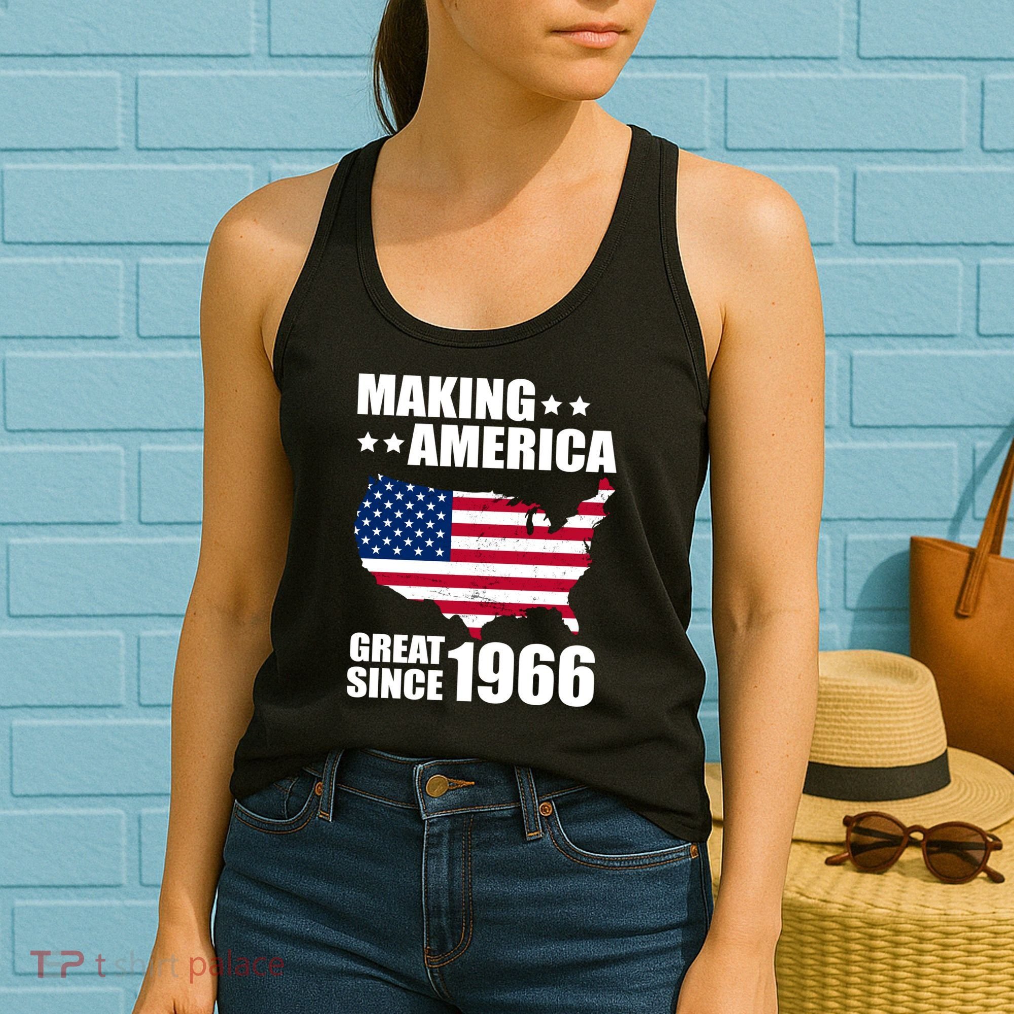 60th Birthday Making American Great Since 1966 Women's Tank Top
