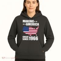 60th Birthday Making American Great Since 1966 Hoodie thumb 5