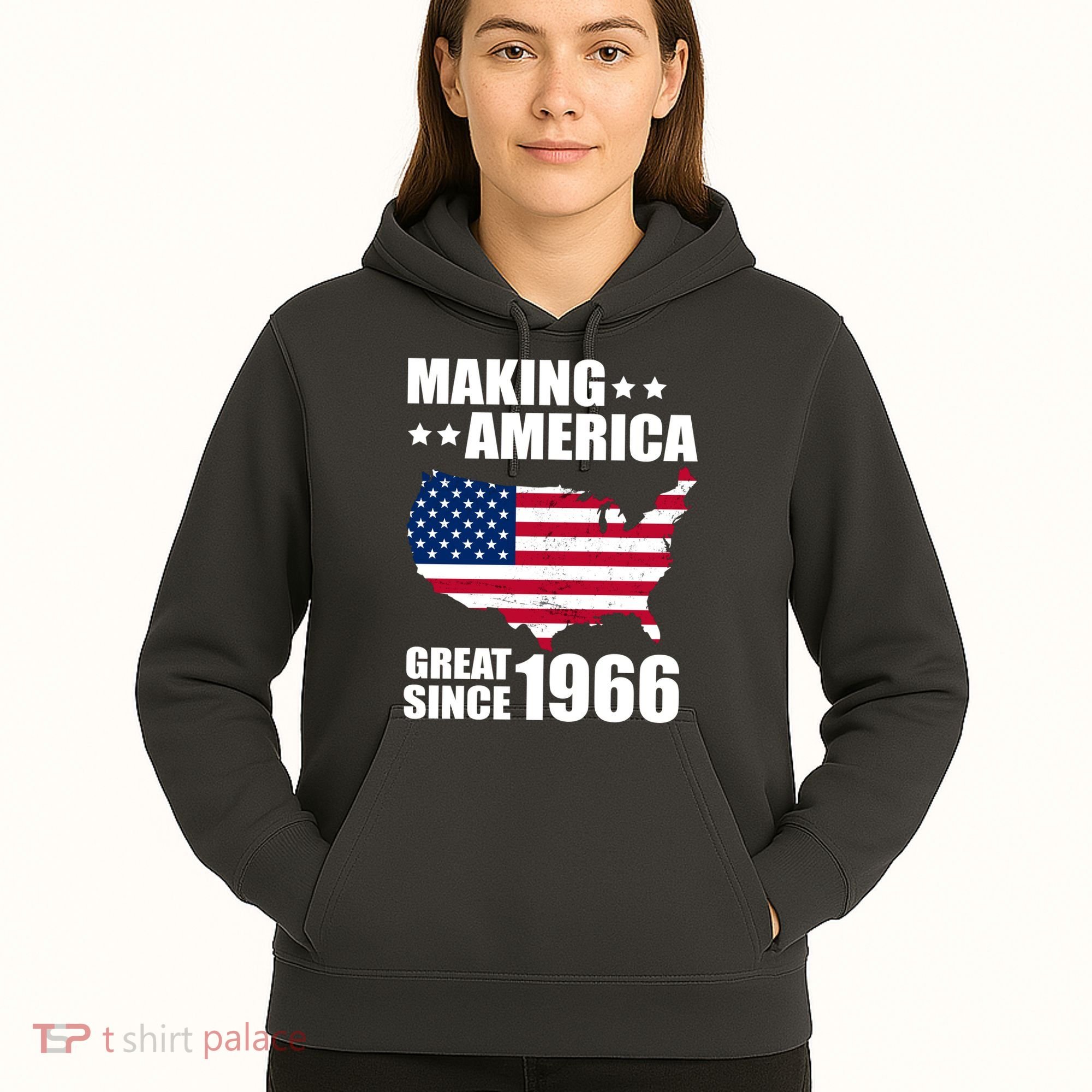 60th Birthday Making American Great Since 1966 Hoodie