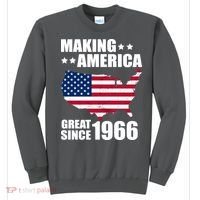 60th Birthday Making American Great Since 1966 Sweatshirt thumb 0