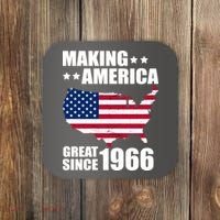60th Birthday Making American Great Since 1966 Coaster thumb 0