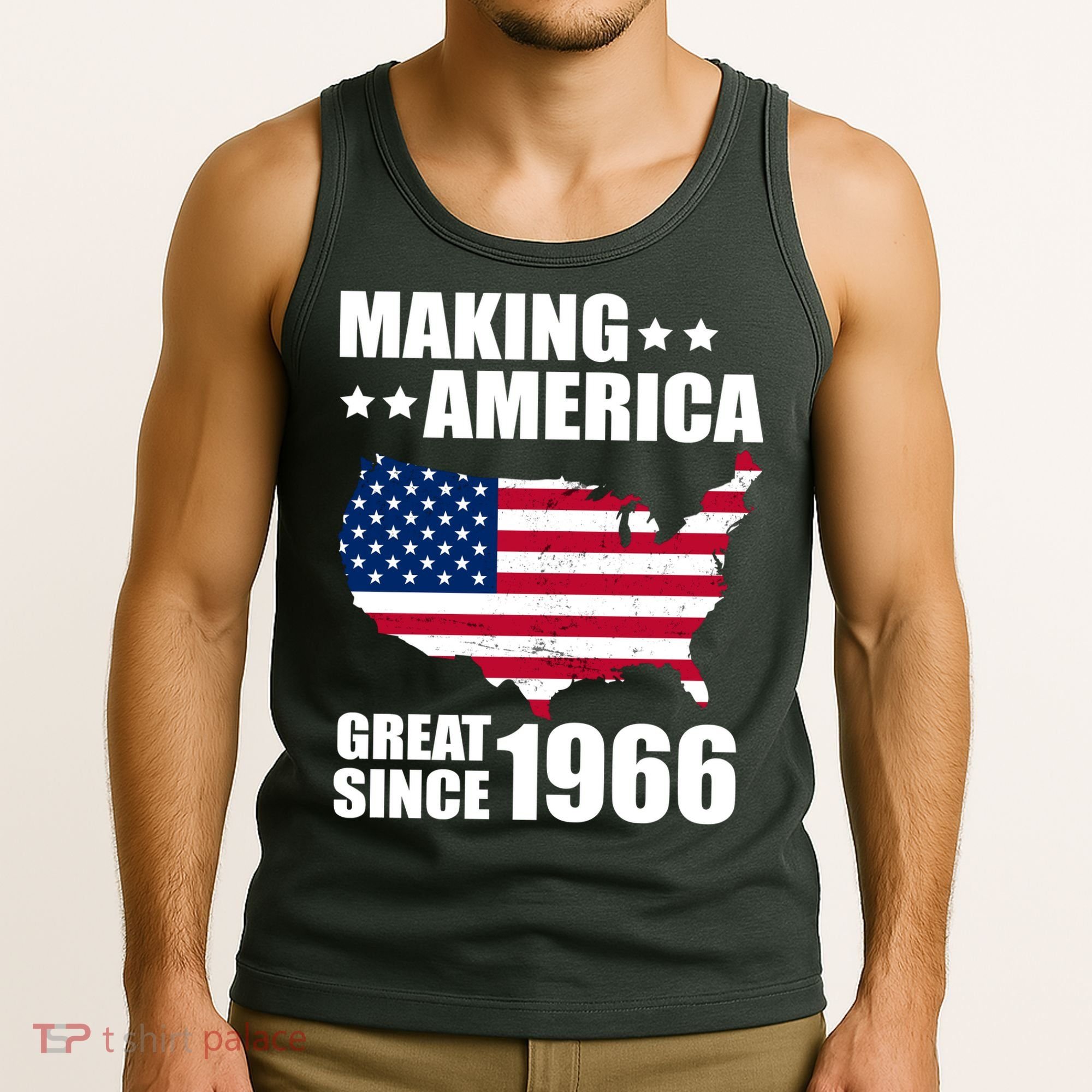 60th Birthday Making American Great Since 1966 Tank Top