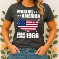 60th Birthday Making American Great Since 1966 Women's T-Shirt thumb 2