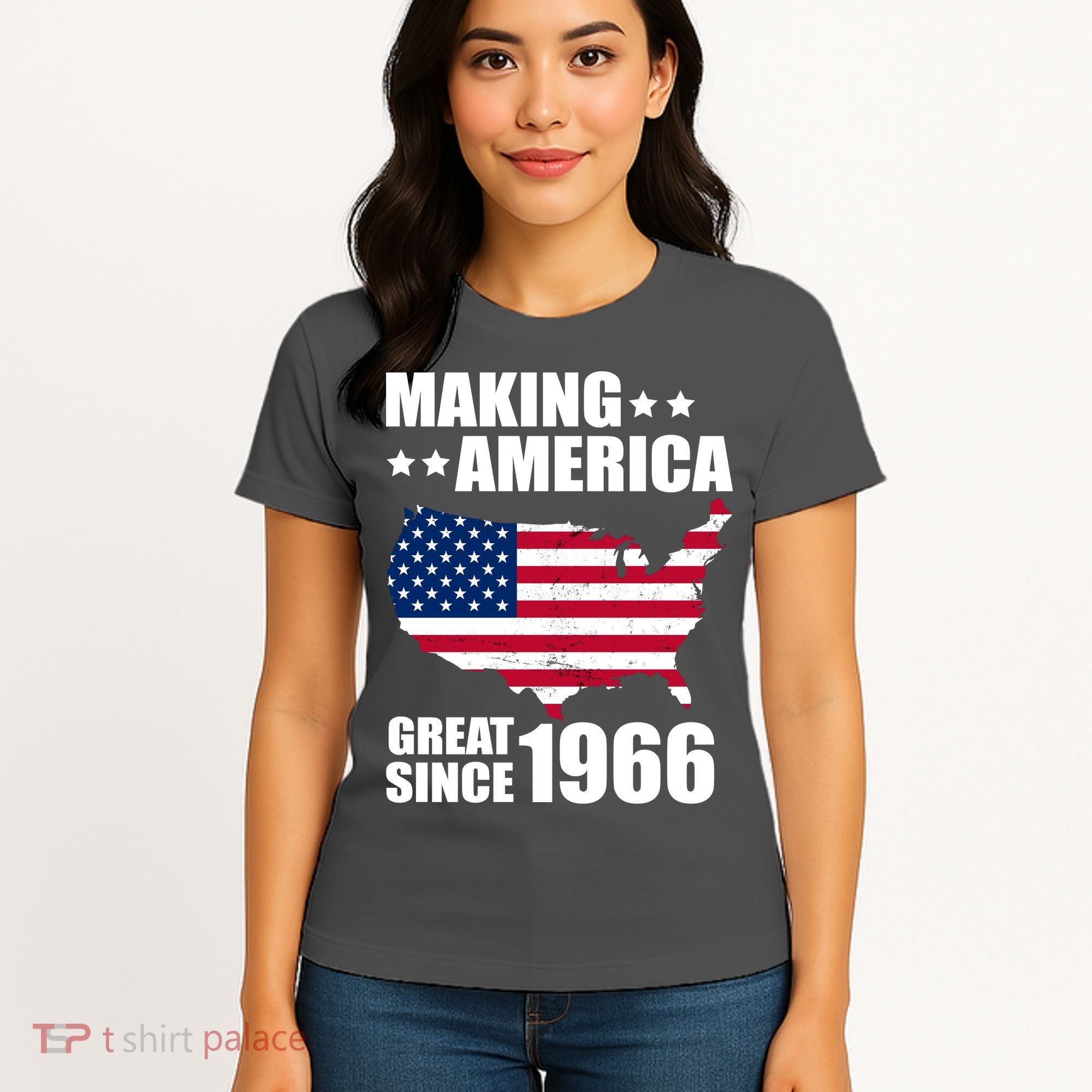 60th Birthday Making American Great Since 1966 Women's T-Shirt