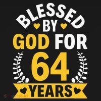 64th Birthday Man Woman Blessed By God For 64 Years Sweatshirt thumb 3