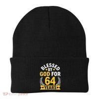 64th Birthday Man Woman Blessed By God For 64 Years Beanie thumb 0