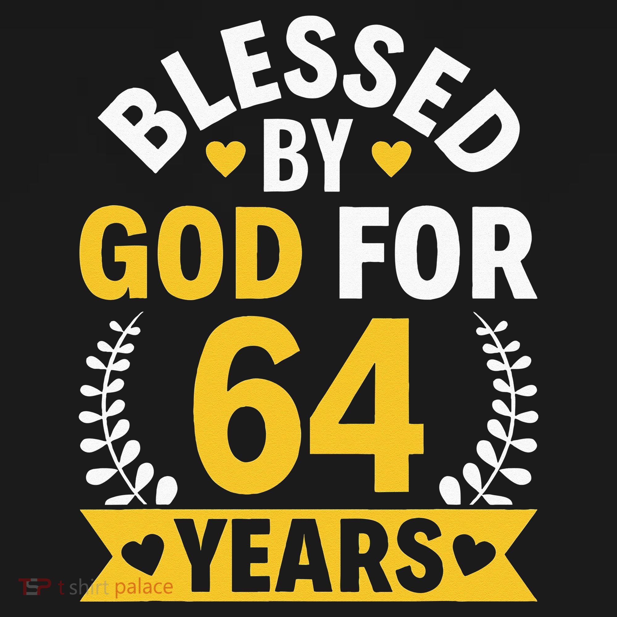 64th Birthday Man Woman Blessed By God For 64 Years Women's Hoodie