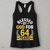 64th Birthday Man Woman Blessed By God For 64 Years Women's Tank Top thumb 3