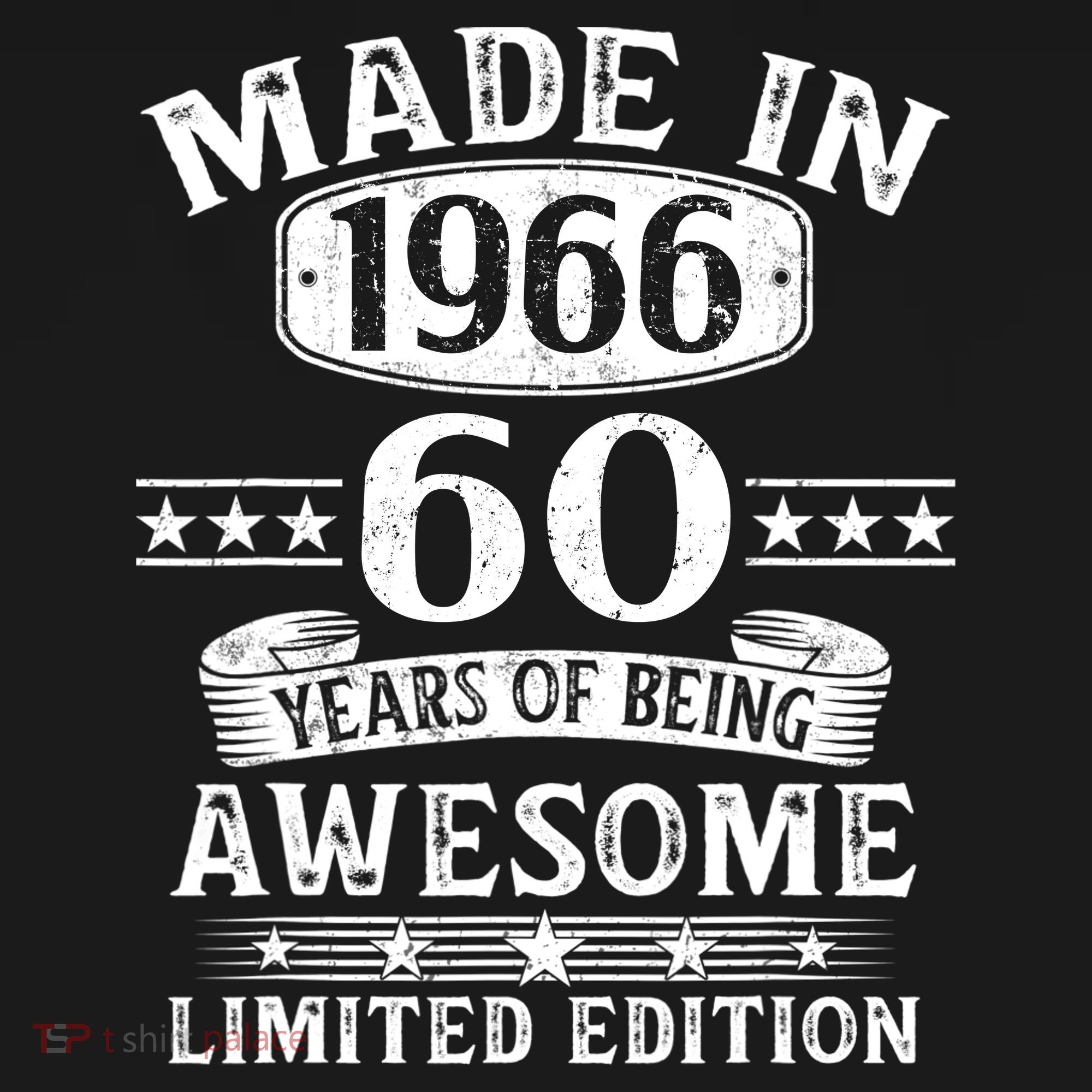 60th Birthday Made In 1966 60 Years Of Being Awesome Limited Edition Women's Hoodie