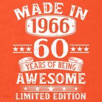 60th Birthday Made In 1966 60 Years Of Being Awesome Limited Edition Mousepad thumb 1