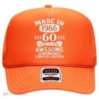 60th Birthday Made In 1966 60 Years Of Being Awesome Limited Edition Hat thumb 0