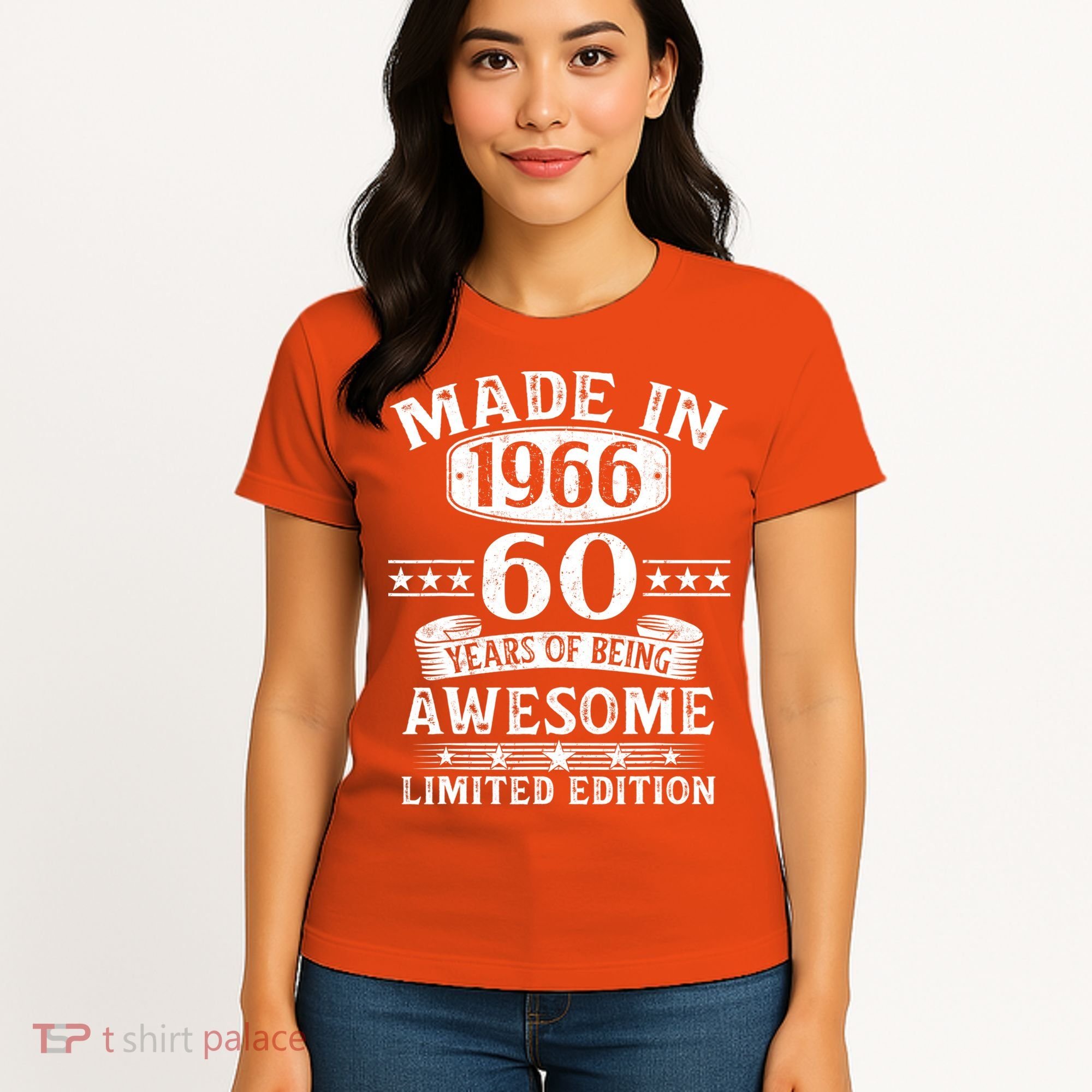 60th Birthday Made In 1966 60 Years Of Being Awesome Limited Edition Women's T-Shirt