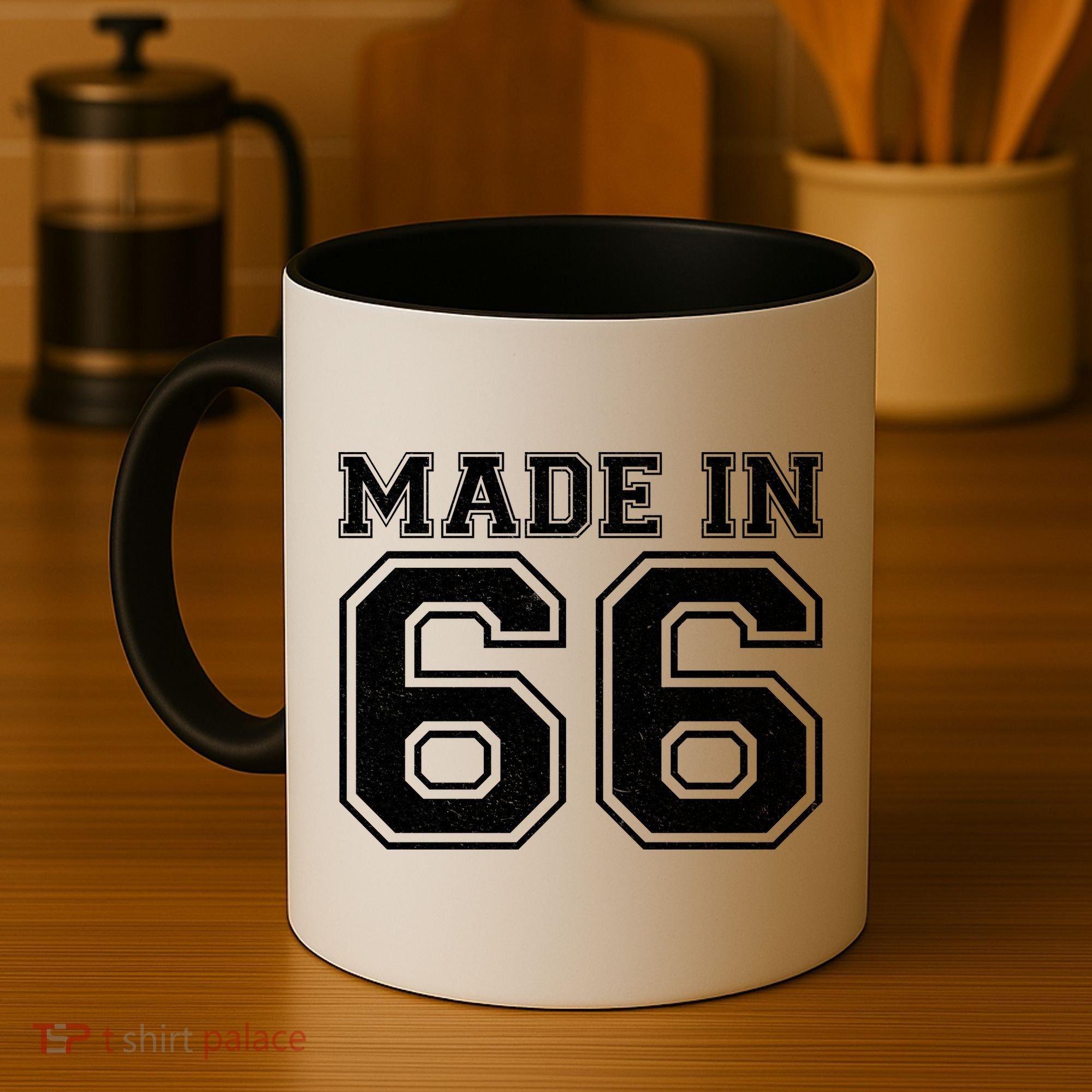 60 Birthday Made In 1966 Sports Jersey Coffee Mug