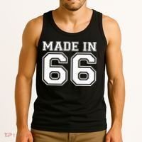 60 Birthday Made In 1966 Sports Jersey Tank Top thumb 3