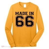 60 Birthday Made In 1966 Sports Jersey Long Sleeve Shirt thumb 0