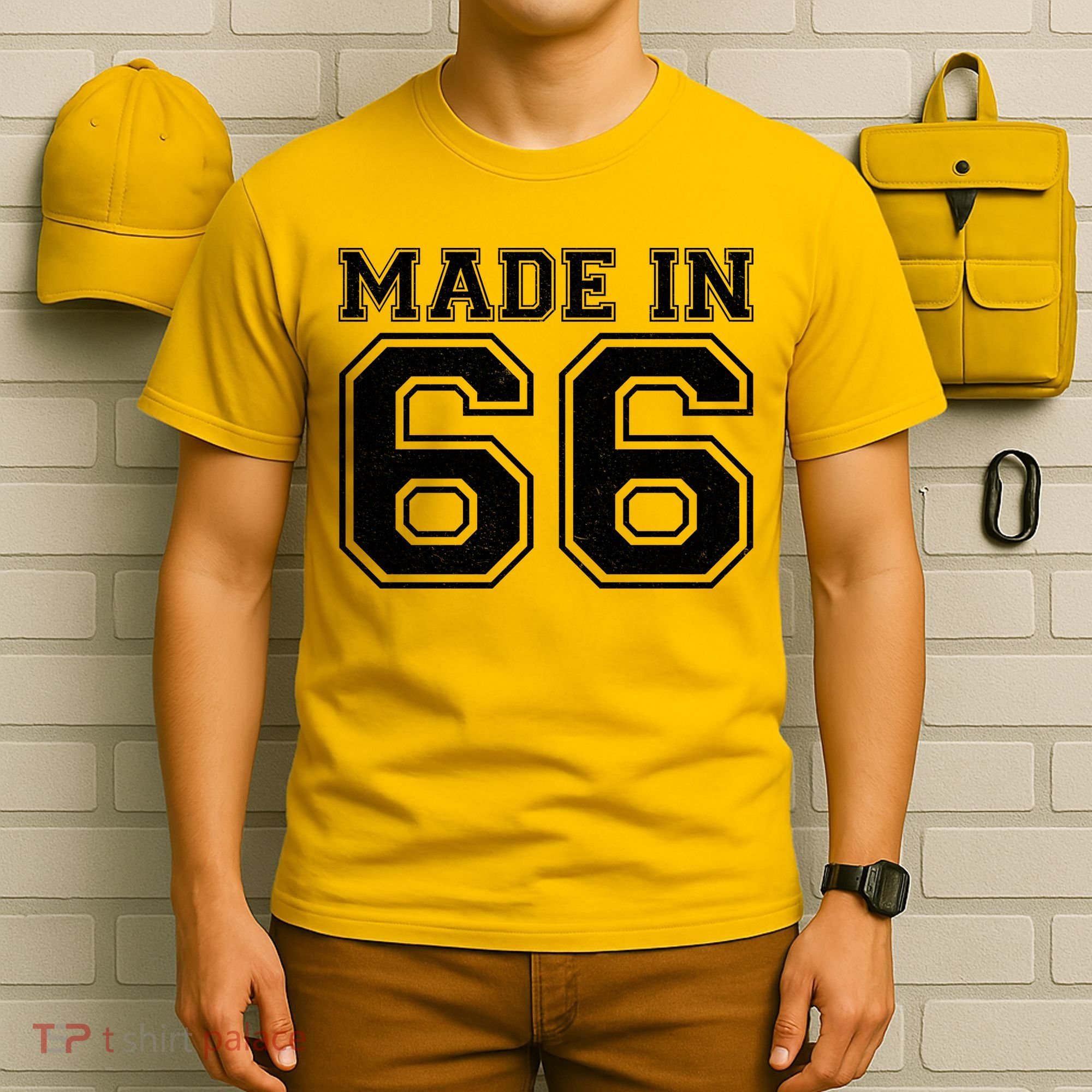 60 Birthday Made In 1966 Sports Jersey T-Shirt