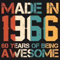 60th Birthday Made In 1966 60 Years Of Being Awesome Coaster thumb 2