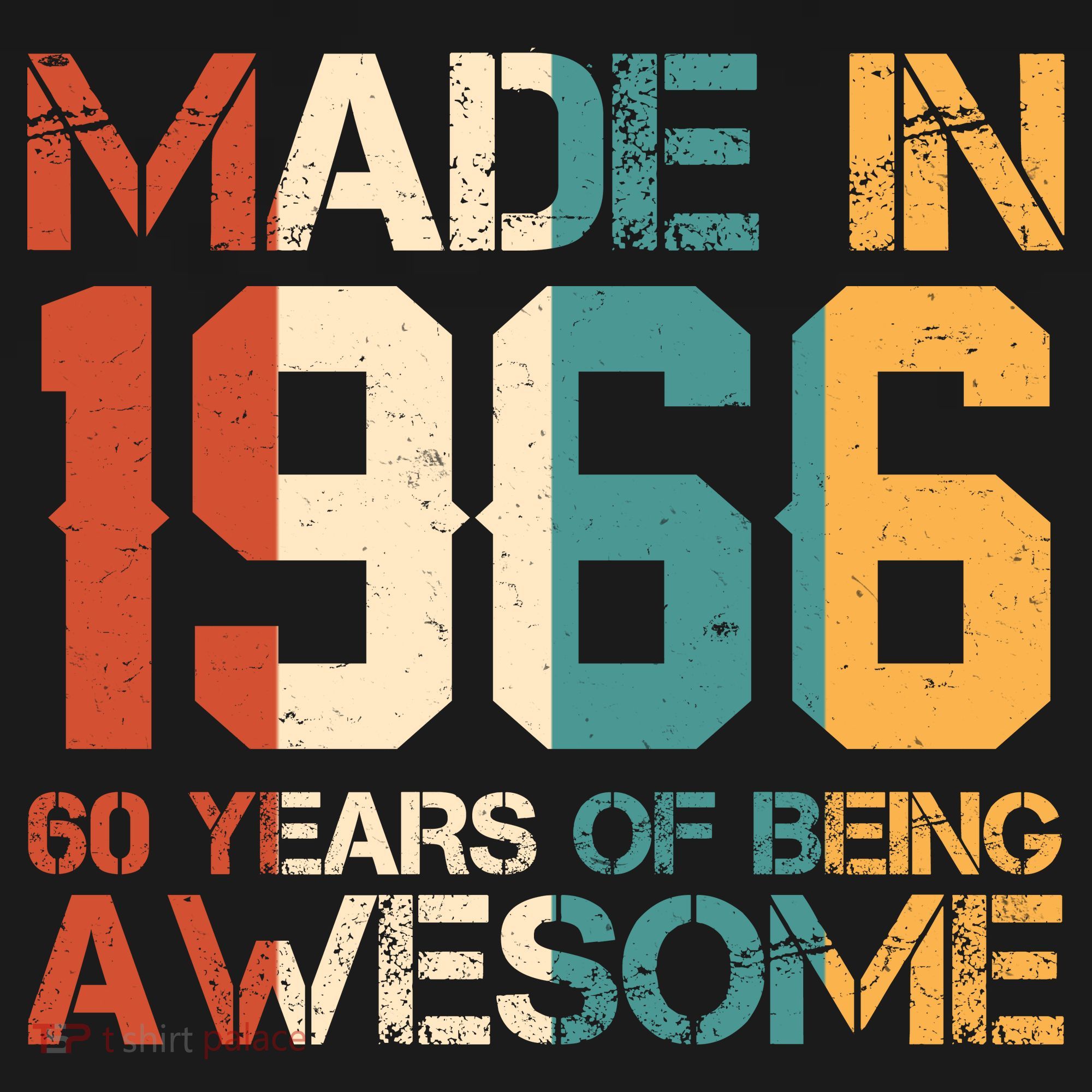 60th Birthday Made In 1966 60 Years Of Being Awesome Coaster