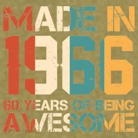60th Birthday Made In 1966 60 Years Of Being Awesome Garment-Dyed Women's Muscle Tee thumb 6