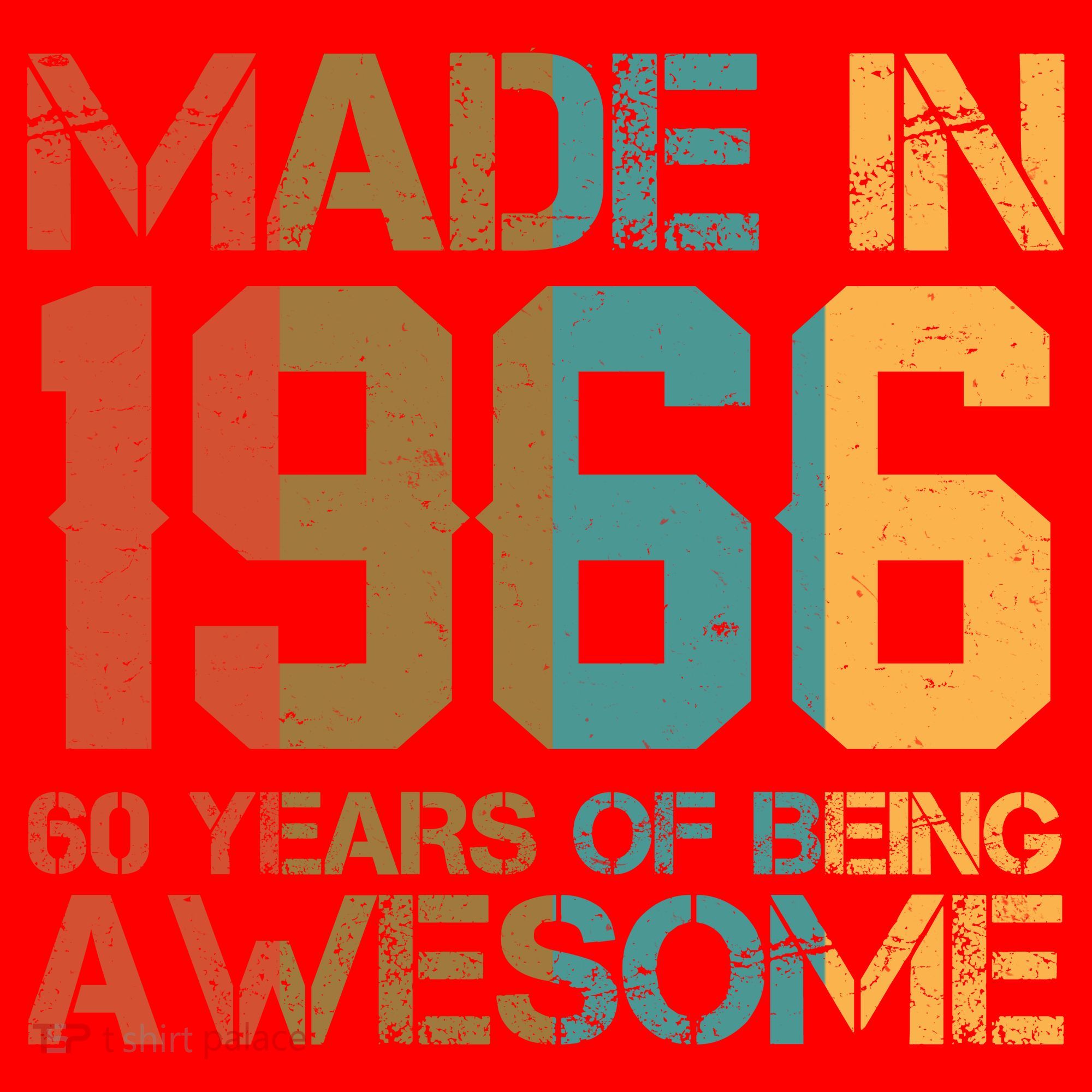 60th Birthday Made In 1966 60 Years Of Being Awesome Santa Hat